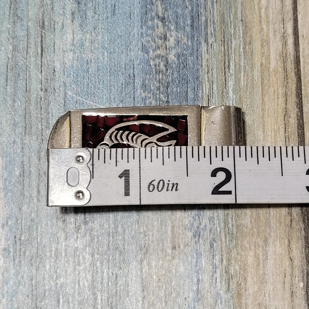 Fish mosaic Money Clip.